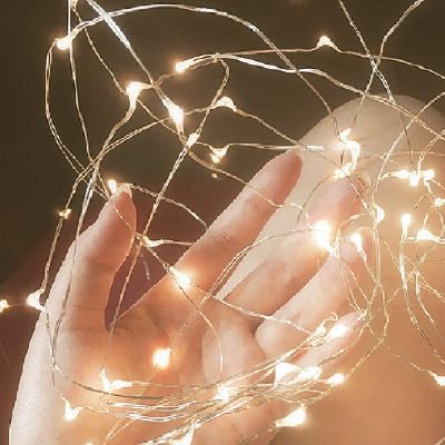 MZD【Merry Christmas 】2M Led Fairy Lights Copper Wire String Holiday Outdoor Lamp Garland Luces For Christmas Tree Wedding Party Decoration