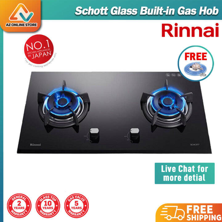 Rinnai Gas Hob RB92G Hyper Burner 5.5kw Schott Tempered Glass / Built