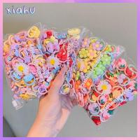 XIAHU 20pcs/set คาวาอิ ยางรัดผมเด็ก อีลาสติก ที่มัดผม ที่มัดผมหางม้า ชุดคลุมศีรษะ Scrunchie เชือกมัดผมเด็ก สำหรับผู้หญิง