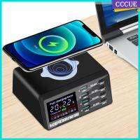 Ccquue 9 In 1 110W 8พอร์ต USB ชาร์จเร็วหลายพอร์ตฮับ USB เครื่องชาร์จ USB EU