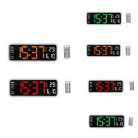 Digital Wall Clock Remote Control Temp Date Week Display Timer Countdown Table Clock Wall Dual Alarms LED Clocks