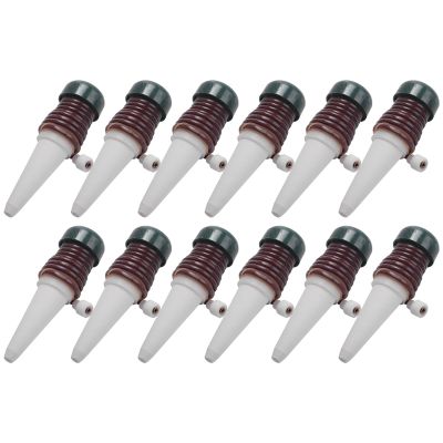 12PCS Ceramic Self Watering Spikes Automatic Plants Drip Irrigation Water Stakes for Indoor Outdoor Garden