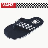 SSS VANZ 6-13 รองเท้าแตะชาย รองเท้าแตะหญิง รองเท้าแตะลายตาราง รองเท้าแตะหูหนีบผู้ชาย ใส่สบาย ไม่ลื่น (ดำ,แดง,น้ำเงิน)