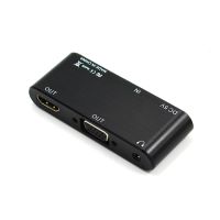 HDMI to VGA HDMI Splitter with 3.5mm Audio Converter Support Dual Display for PC Projector HDTV Multi-port VGA Adapter