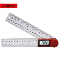 【❂Hot On Sale❂】 SGGG SHOP ไม้ฉากดิจิตอล300Mm/200Mm,ไม้โปรแทรคเตอร์หามุม Inclinometer Goniometer