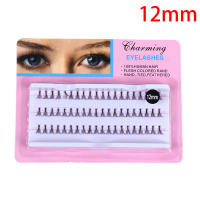 CNABPC 60 Cluster ขนตาปลอมแต่ละ Cluster Eye Lashes C Curl knotted 8-14mm