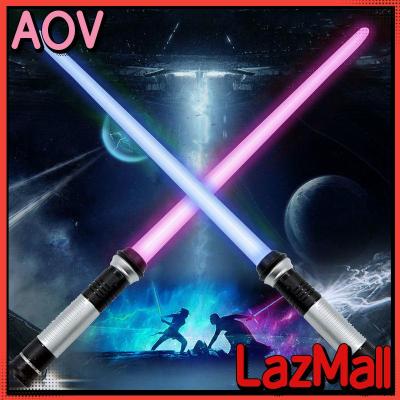 AOV 2ชิ้นหด Lightsabers 7สีเปลี่ยนแสงขึ้นด้วยเสียงที่สมจริง COD จัดส่งฟรี
