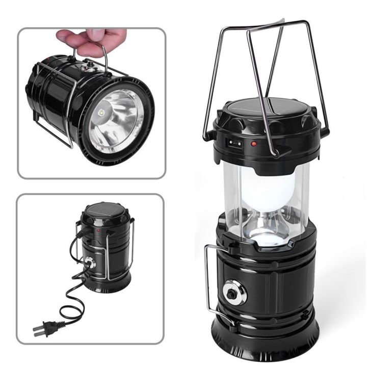จัดส่งจากปทุมธานี-โคมไฟตั้งแคมป์-ไฟฉายแคมป์-โคมไฟเต็นท์-โคมไฟพลังงานแสงอาทิตย์solar-power-bright-tent-light-led-hand-lamp-portable-camping-light-rechargeable-lantern-tent-light