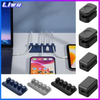 LIWU ที่เก็บเดสก์ท็อป ที่ม้วนเก็บสายไฟ แบบพกพาได้ มัลติฟังก์ชั่ ตัวจัดการสาย USB ที่เก็บสายเคเบิลโทรศัพท์ ที่จัดระเบียบของ ที่ม้วนเนคไท