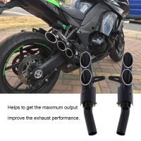 Motorcycle Exhaust Dual Outlet Middle Pipe Tail Tube Kit for Kawasaki Z1000 2010‑2016