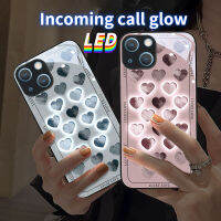 มก. เคสโทรศัพท์เรืองแสง LED สำหรับเคสโทรศัพท์ซัมซุงเคสโทรศัพท์ S23ULTRA S23Plus S21Plus S22Plus S22ULTRA S20PLUS A53 A73 NOTE20ultra A12 A14 A71 A52 A51 A32 A21S NOTE10 10Plus Baige Love