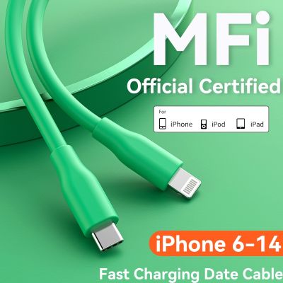 [HOT RUXMMMLHJ 566] MFi Certified 2.4A ประเภท C ถึง Lightning Fast สายชาร์จสำหรับ iPhone 6-14สำหรับโทรศัพท์ iPad ข้อมูลโทรศัพท์สายอุปกรณ์เสริม