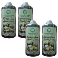 น้ำมะม่วงลูกยอ Mangosteen Noni juice 100% 500 ml. (Pack 4)