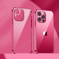 [Woo Fashion Case] ASM Original ชุบโปร่งใส TPU เคสโทรศัพท์สำหรับ iPhone 13 12 11 Pro Max Mini XS XR X 8 7 Plus SE2 Soft Thin Cover Funda