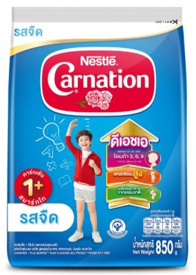 นมผง คาร์เนชัน1+ 3+  ขนาด  850g Carnation smartgo  850g