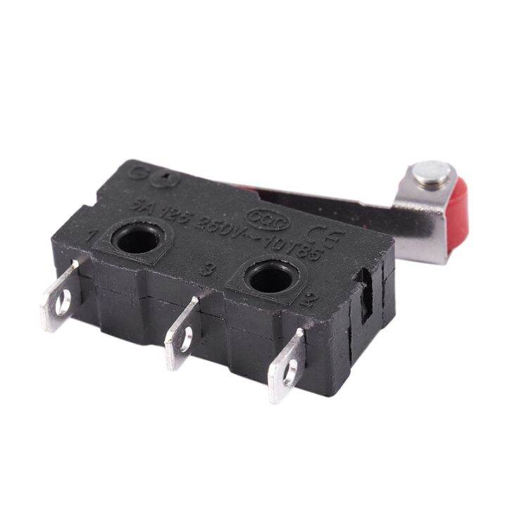 10pcs-micro-roller-lever-arm-open-close-limit-switch-kw12-3-pcb-microswitch