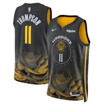 Men's Golden State Warriors Klay Thompson #11 Nike Orange Hardwood Classics  Jersey