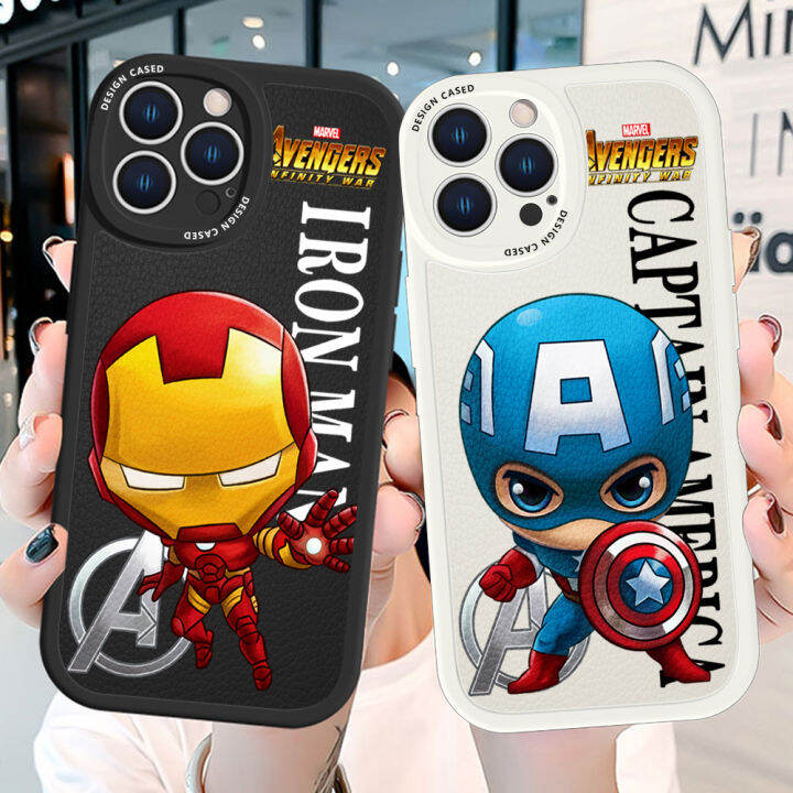 ggk-เคสโทรศัพท์ลายการ์ตูนกัปตันอเมริกา-สำหรับ-samsung-กาแล็คซี่-a24-4g-ปกหนังหลังหนังลายการ์ตูนกัปตันอเมริกาไอรอนแมนสไปเดอร์แมนฮัลค์แบล็ควิโดว์แบล็คเคสโทรศัพท์ซิลิโคนนิ่ม