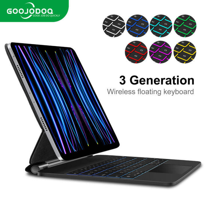 GOOJODOQ for ipad Magic Keyboard Case For air 4 Pro 11 2021 Floating