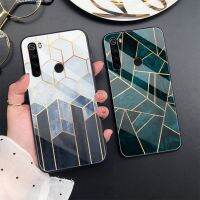 [ข้อเสนอพิเศษ] Romwe หินอ่อนหรูสำหรับ Xiaomi Redmi หมายเหตุ8 7 8A 7A 8T 6 Pro Mi 11 Lite NE 5G 11T 9 9T 10 8 Pro SE A3 Lite F1แก้วฝาครอบโทรศัพท์