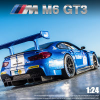 1:24 BMW M6 GT3 M4 DTM ฟรี Wheeling High Light Sport Racing รถของเล่น Diecast โลหะผสมขนาดเล็กรุ่นรถของเล่น