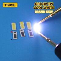 TKDMR 120Pcs AOT LED Backlight 0.5W 3V 4020 48LM Cool สีขาว LCD Backlight สำหรับทีวีโทรทัศน์การประยุกต์ใช้4020C-W3C4 Gratis Ongkir