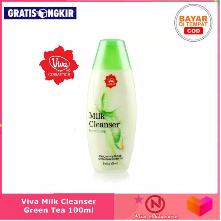 Nita Skincare Viva Milk Cleanser Green Tea 100ml Lazada Indonesia