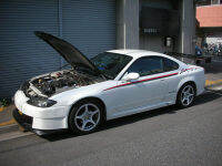 สำหรับ1999-2002นิสสัน SILVIA S15คาร์บอนฝากระโปรง Bonnet เสาก๊าซยกสนับสนุนช็อก D Amper คาร์บอนไฟเบอร์