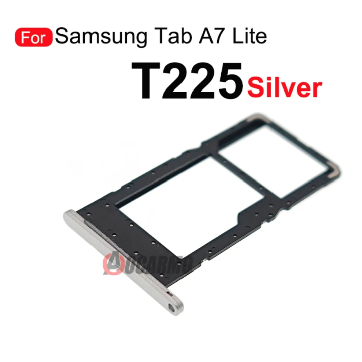 Black Silver SIM Card For Samsung Galaxy Tab A7 Lite SMT225 Sim Tray