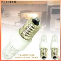 CHANFEN อุณหภูมิสูงสูง โคมไฟสำหรับเตาอบ E14 25W 40W ค่ะ หลอดเกลือ หลอดไส้ ร้อนแรงมาก ทังสเตนทังสเตนส์ หลอดเกลือ อุณหภูมิสูงสูง