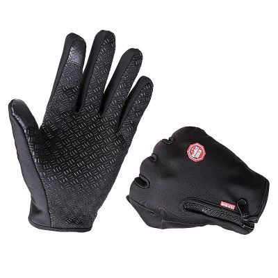Man Winter Cycling Ski Warm Gloves Touch Screen Waterproof Outdoor Sport Fishing Hiking Motorcycle Riding Gloves Full Finger