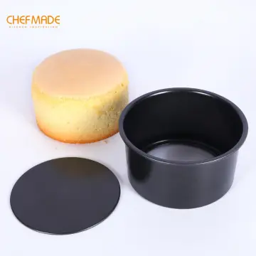 8 Round Cake Pan with Removable Bottom (Black) - CHEFMADE