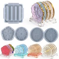 DIY Crystal Epoxy Resin Mold Irregular Patterned Coaster Swing Table Base Silicone Mold