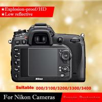 【❂Hot On Sale❂】 chengqibu8 กระจกเทมเปอร์ปกป้องหน้าจอสำหรับ Nikon D3000 D3200 D3100 D3300 D3400ฟิล์มกล้องกระจกเทมเปอร์ฟิล์มป้องกัน Hd (2ชิ้น)