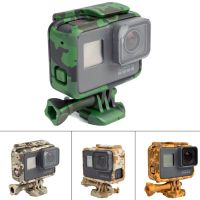 สำหรับอุปกรณ์เสริม Gopro เคสเคสกันน้ำป้องกันกล้องลายพรางสำหรับ Gopro Hero6 5กรอบขอบมาตรฐานสำหรับรุ่น Gopro Hero6 5สีดำ