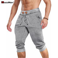 MAGCOMSEN Mens Joggers Sweatpants 34 Summer Casual Gym Fitness Trousers Zip Pockets Workout Track Pants Tracksuit Bottoms Men