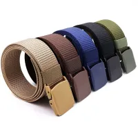 NianMiao 1pc Mens Casual Imitation Nylon Outdoor Anti-static Fashion Belt