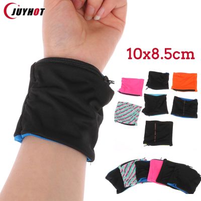 1Pcs Reflective Zipper Pocket Wrist Purse Pouch Bag Running Cycling Gym Wrist Wallet Pocket Sports Wristband Keys Storage Bag