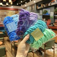 [A innovation] ยางรัดผมไนล่อนยืดหยุ่น50Pcs/Stings หางม้า Stings Headwear