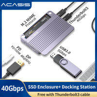 ACASIS 40Gbps M.2 NVME SSD DP ตู้ แท่นวาง 4K60Hz เข้ากันได้กับ Thunderbolt 3/4 และ Daisy-Chain, TBU42