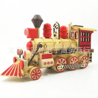 Factory Direct Sales Retro Wood Locomotive Childrens Toy Creative Gift Home Life Decoration Crafts Wholesale