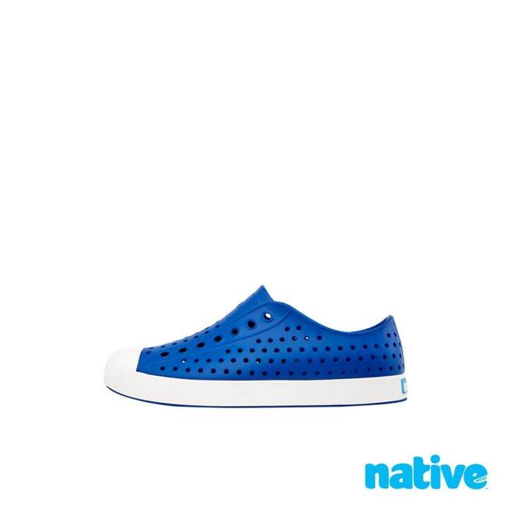 Native Jefferson Unisex Shoe - Victoria Blue   Shell White 