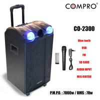 compro CO-2300 ลำโพงล้อลาก ขนาด 12 นิ้ว 7000 W