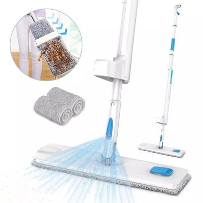 Eyliden 360 Degree Handle Spray Mop with Reusable Microfiber Pads and for Home Laminate Wood Ceramic Tiles Floor Cleaning