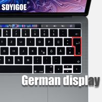 【Xiaohongs keyboard film 】  เยอรมันแล็ปท็อปซิลิโคนครอบแล็ปท็อปปกสำหรับ Macbook Air 13 M2 M1 Pro14 13 16 Quot; แป้นพิมพ์ปกฝุ่นหลักฐานซิลิโคนแป้นพิมพ์กรณี