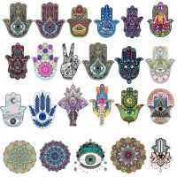 【hot】 Hamse Hand Thermal Patches Clothing Hoodies Iron-On Transfer Colorful Hands Sticker