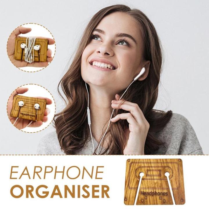cord-holders-wooden-wire-case-reserved-earplug-hole-cord-holder-organizer-earbud-earphones-headphone-winder-keeper-earbuds-case-storage-agreeable