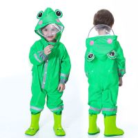 Children Must-Have~Children Raincoat Baby Clothes Set Full Body Waterproof Cartoon Men Women Kindergarten