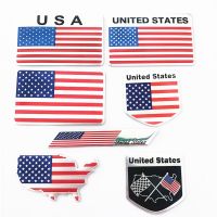 Cars Car Styling Auto USA Sticker 3D American Flag Badge Emblem Decal Decoration For Ford Cadillac Dodge Ram Toyota Honda Spot goods