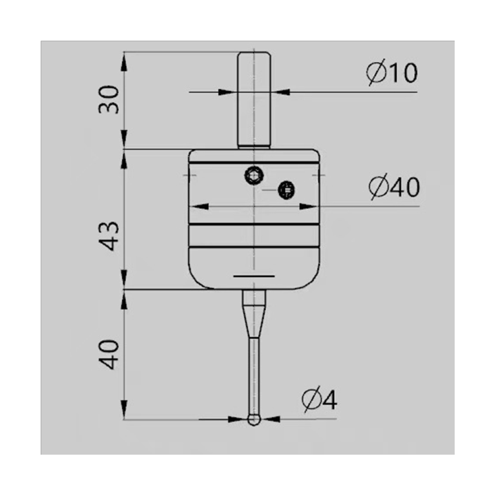 cnc-three-coordinate-probe-center-rod-probe-center-rod-with-steel-tungsten-probe